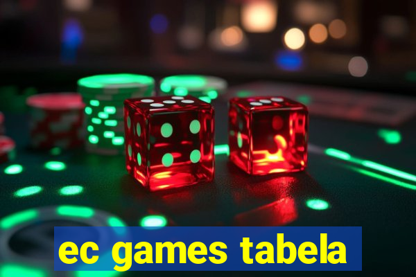 ec games tabela